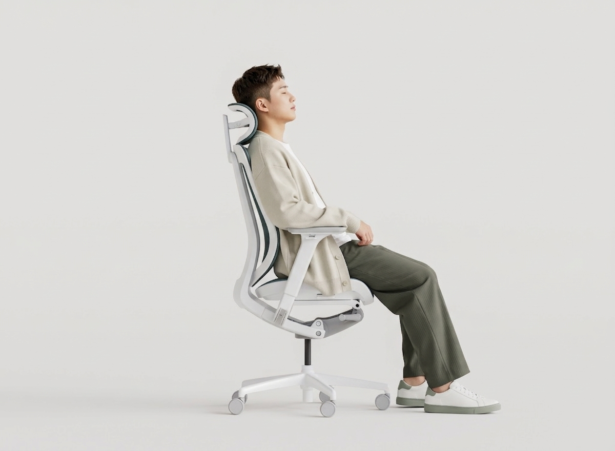 앉아있는 장면